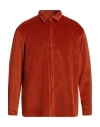 Labo.art Labo. Art Man Shirt Rust Size 1 Cotton In Red