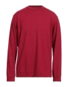 Labo.art Labo. Art Man Sweater Brick Size 2 Wool, Elastane In Red