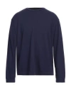 Labo.art Labo. Art Man Sweater Navy Size 0 Wool, Elastane In Navy Blue
