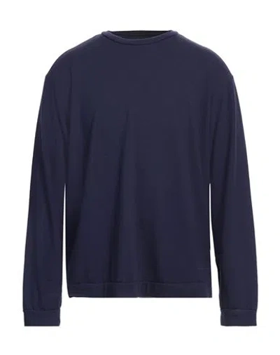 Labo.art Labo. Art Man Sweater Navy Size 0 Wool, Elastane In Navy Blue