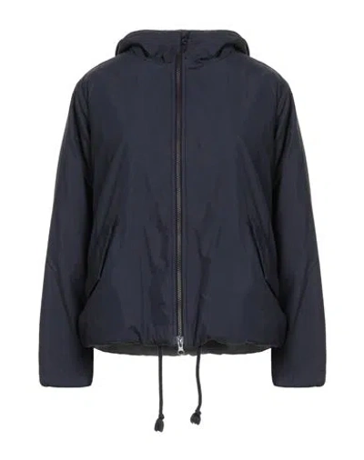 Labo.art Labo. Art Woman Jacket Navy Size 1 Cotton, Polyamide In Blue