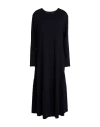 Labo.art Labo. Art Woman Midi Dress Midnight Blue Size 1 Wool, Elastane In Black