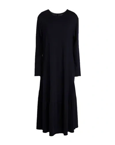 Labo.art Labo. Art Woman Midi Dress Midnight Blue Size 1 Wool, Elastane In Black