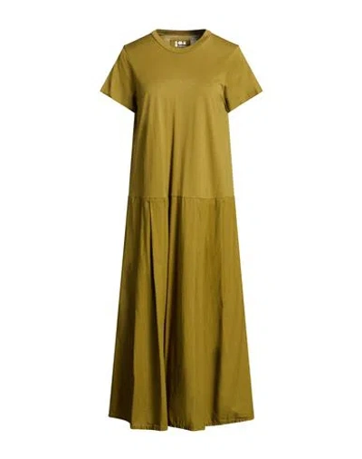 Labo.art Labo. Art Woman Midi Dress Military Green Size 3 Cotton