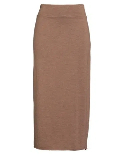 Labo.art Labo. Art Woman Midi Skirt Light Brown Size 1 Wool, Elastane In Sand