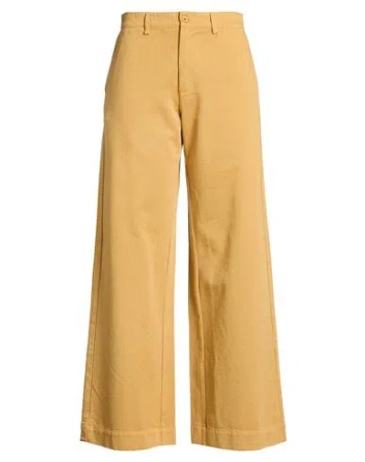 Labo.art Labo. Art Woman Pants Camel Size 0 Cotton In Gold