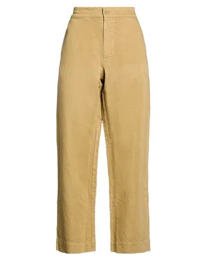 Labo.art Labo. Art Woman Pants Khaki Size 1 Linen, Cotton In Beige