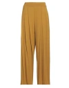 Labo.art Labo. Art Woman Pants Mustard Size 00 Cotton, Elastane In Yellow