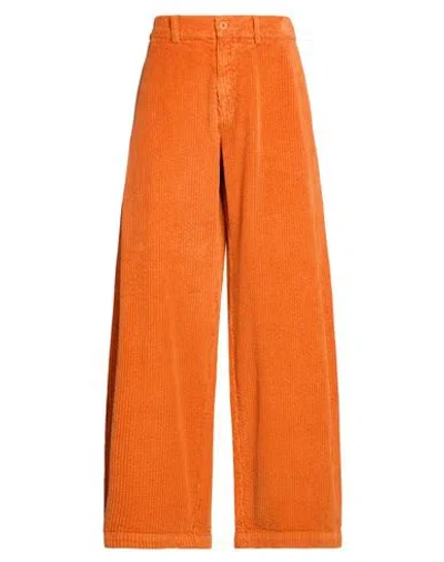 Labo.art Labo. Art Woman Pants Orange Size 00 Cotton