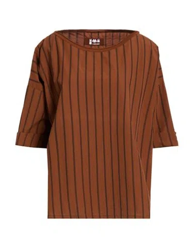 Labo.art Labo. Art Woman Top Tan Size 2 Cotton In Brown