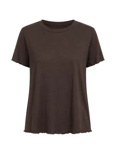 Labo.art Lettuce-hem T-shirt In Brown