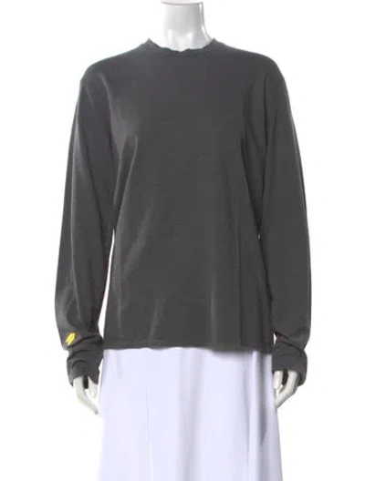 Pre-owned Labo.art Linen Crew Neck Sweatshirt In Gray