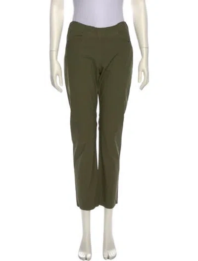 Pre-owned Labo.art Linen Straight Leg Pants In Green