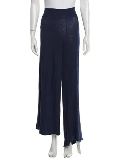 Pre-owned Labo.art Linen Wide Leg Pants In Blue