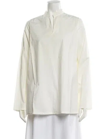 Pre-owned Labo.art Long Sleeve Blouse W/ Tags In Neutral