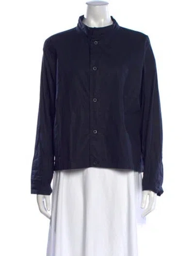 Pre-owned Labo.art Long Sleeve Button-up Top In Blue
