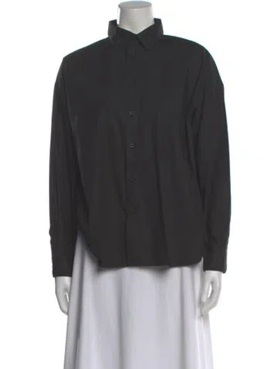 Pre-owned Labo.art Long Sleeve Button-up Top In Gray