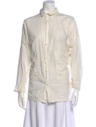 Pre-owned Labo.art Long Sleeve Button-up Top In Neutral
