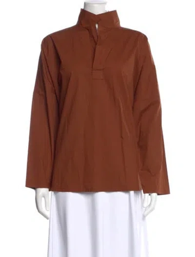 Pre-owned Labo.art Long Sleeve Top In Brown