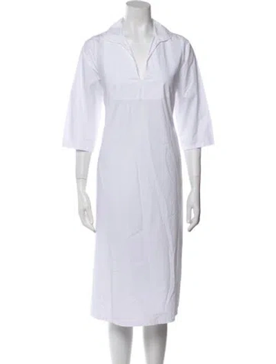 Pre-owned Labo.art Midi Length Dress In White