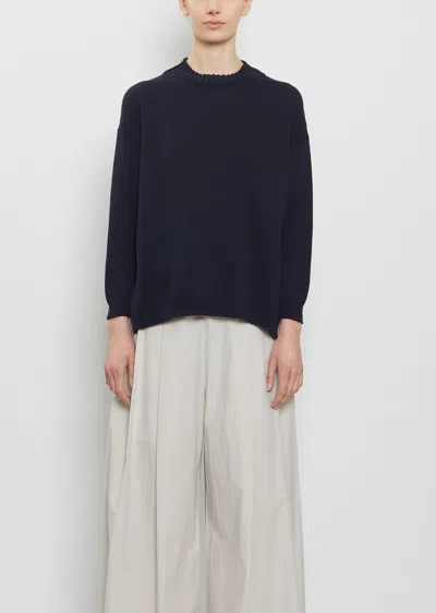 Labo.art Muschio Cotton Sweater In Blue