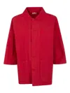 Labo.art Olivia Pulla Cotton Jacket In Red