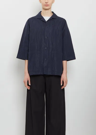 Labo.art Olivia Technical Cotton Pulla Jacket In Blue
