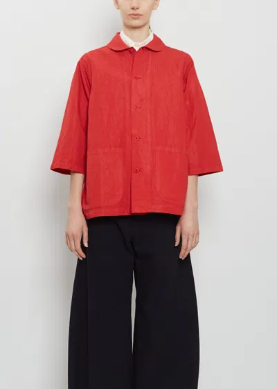 Labo.art Olivia Technical Cotton Pulla Jacket In Orange