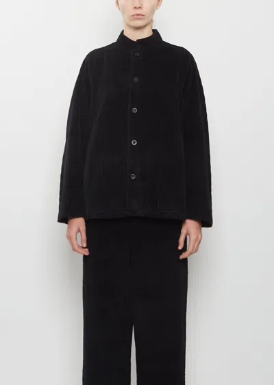Labo.art Pireo Velluto Cotton Jacket In Black