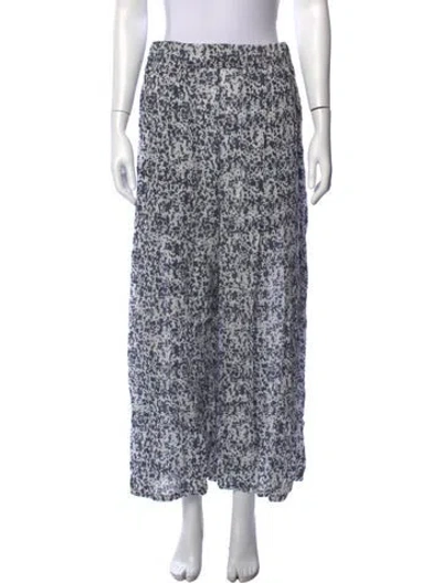 Pre-owned Labo.art Printed Wide Leg Pants In Blue
