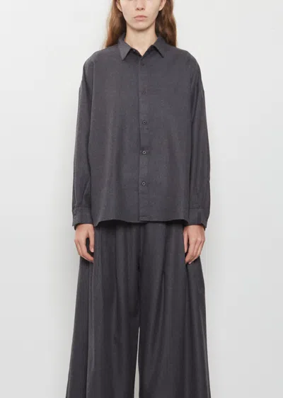 Labo.art Quadra Grace Wool Shirt In Ferro