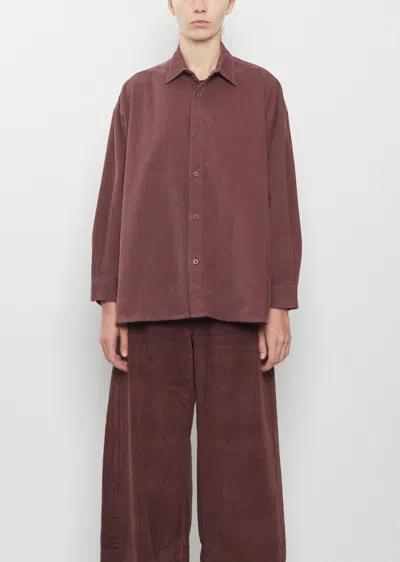 Labo.art Quadra Sarca Cotton Shirt In Sasso
