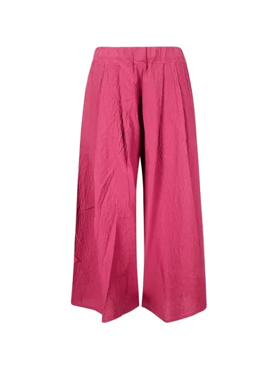 Labo.art Rombo Pleated Trousers In Pink