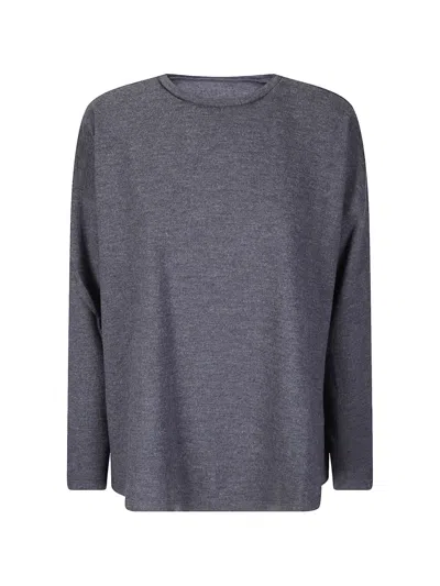 Labo.art Sandra Crew-neck Long-sleeve T-shirt In Gray