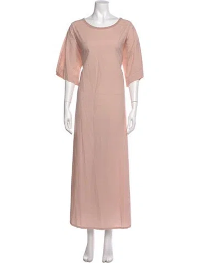 Pre-owned Labo.art Scoop Neck Long Dress In Pink
