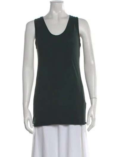 Pre-owned Labo.art Scoop Neck Sleeveless Top In Green