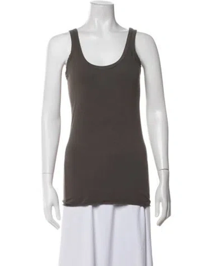 Pre-owned Labo.art Scoop Neck Sleeveless Top In Green