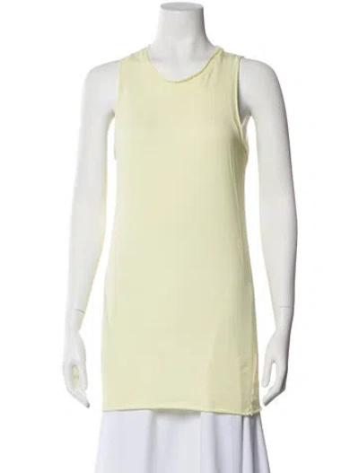 Pre-owned Labo.art Scoop Neck Sleeveless Top In Yellow