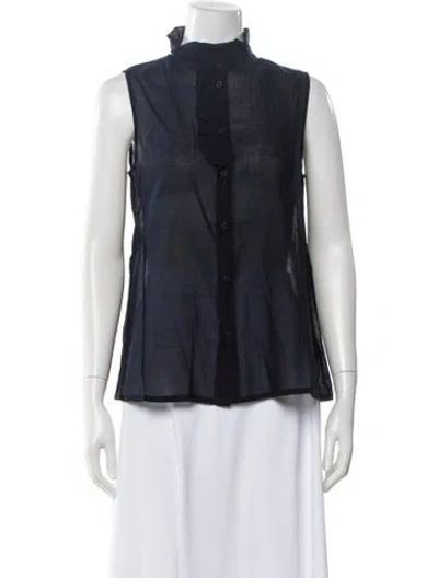Pre-owned Labo.art Sleeveless Blouse In Blue