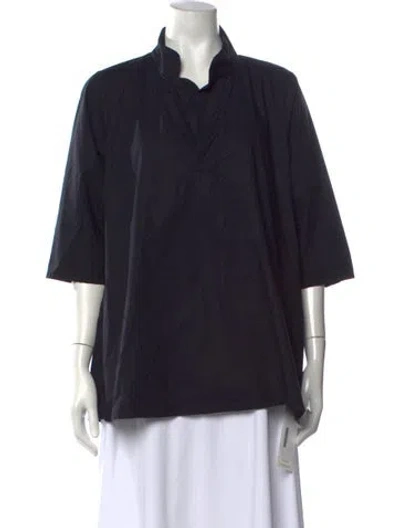 Pre-owned Labo.art Three-quarter Sleeve Top In Black/blue