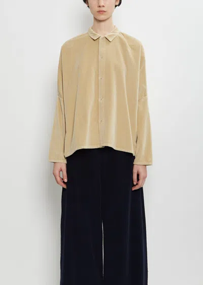 Labo.art Tina Cotton Velvet Shirt In Animal Print