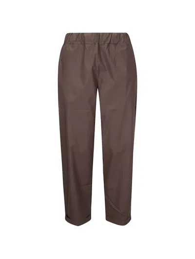 Labo.art Vela Elasticated-waist Trousers In Brown