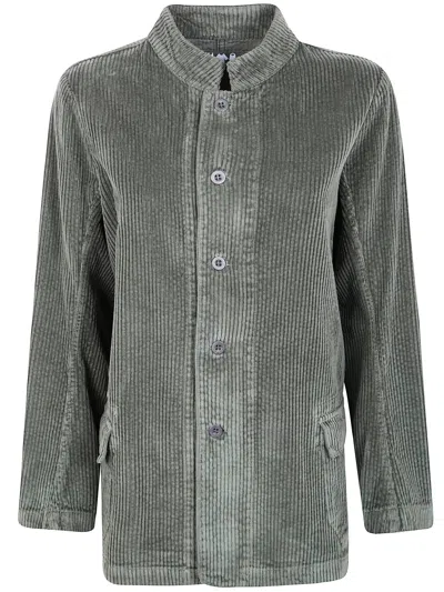 Labo.art Velvet "pina" Jacket In Gray