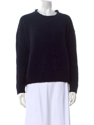 Pre-owned Labo.art Virgin Wool Crew Neck Sweater In Blue