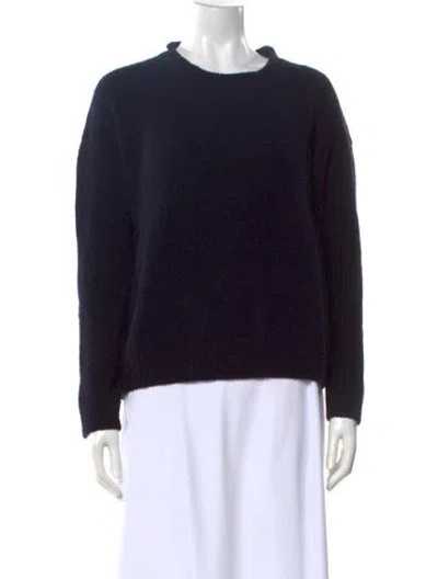 Pre-owned Labo.art Virgin Wool Crew Neck Sweater In Blue