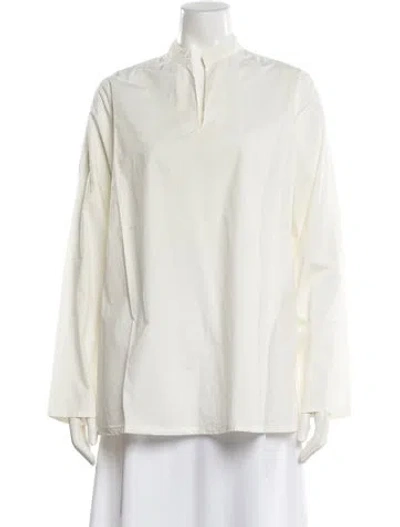 Pre-owned Labo.art V-neck Long Sleeve Tunic In Neutral
