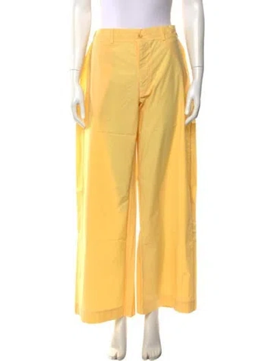 Pre-owned Labo.art Wide Leg Pants W/ Tags In Yellow