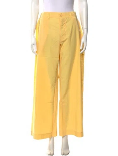 Pre-owned Labo.art Wide Leg Pants W/ Tags In Yellow