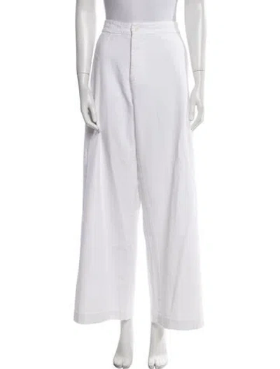 Pre-owned Labo.art Wide Leg Pants In White
