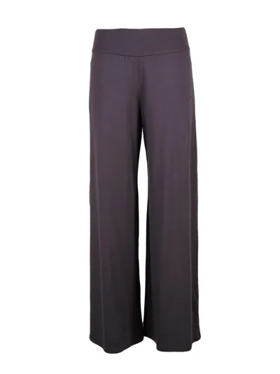 Labo.art Wide-leg Merino Wool Track Pants With High Waistband In Gray